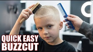 BUZZ CUT TUTORIAL FOR CHILDREN | EASY CLIPPER TECHNIQUE