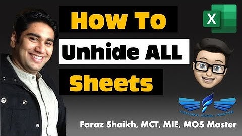 Easiest way to Unhide All Sheets with one line code [VBA MACRO]