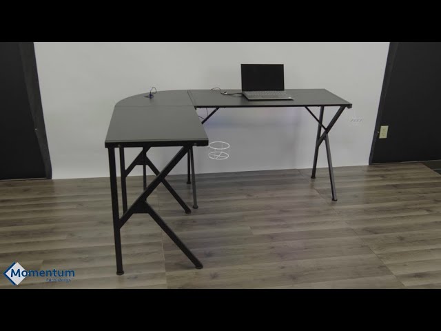 L-Shaped Gaming Desk Quick Assembly Instructions Video - Momentum  Furnishings, MMT-3102-1, BigLots, - YouTube