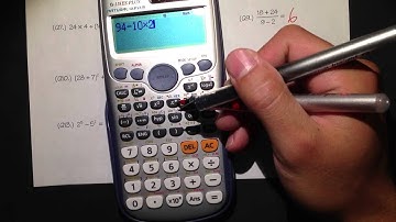 Order of Operations (CASIO fx-115 ES Plus) with Positive Whole Number