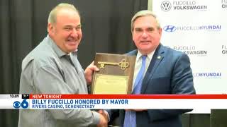 Billy Fuccillo gets key to the city by Schenectady Mayor McCarthy