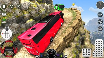 Uphill Offroad Coach Bus Driving Simulator 3D - Best Game Android Gameplay 