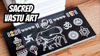 CHITRASHILA Vastu Rangoli Granite Tile Review | Gau Mata, Om, Swastik, Tulsi, Shankh | Home Decor