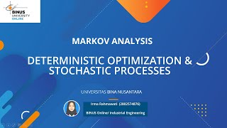Markov Analysis Deterministic Optimization and Stochastic Processes