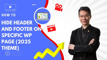 How to Hide or Disable Header and Footer in WordPress 2025 Theme