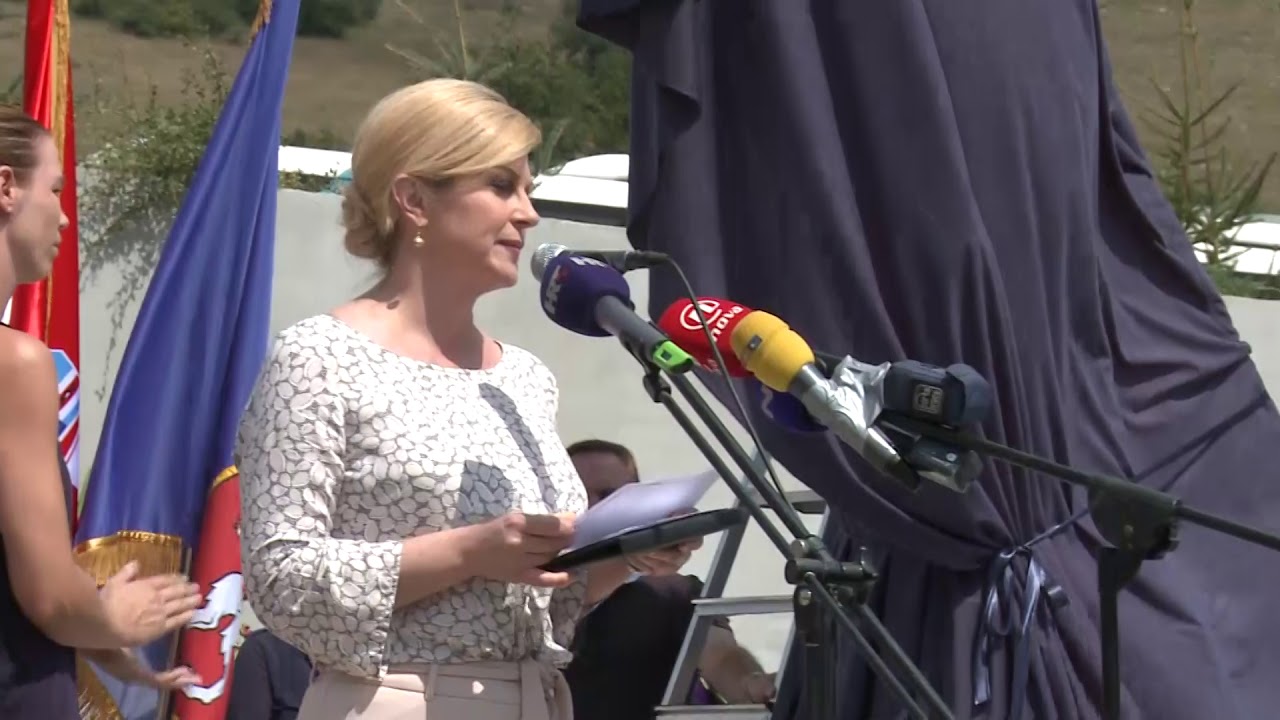 Ljubovo- otkrivanje spomen obilježja poginulim braniteljima Zbornog područja Gospić u VRO Oluja