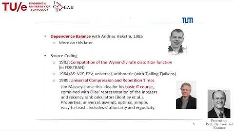 Van der Meulen Seminar in honor of Frans Willems  -  Dependence Balance