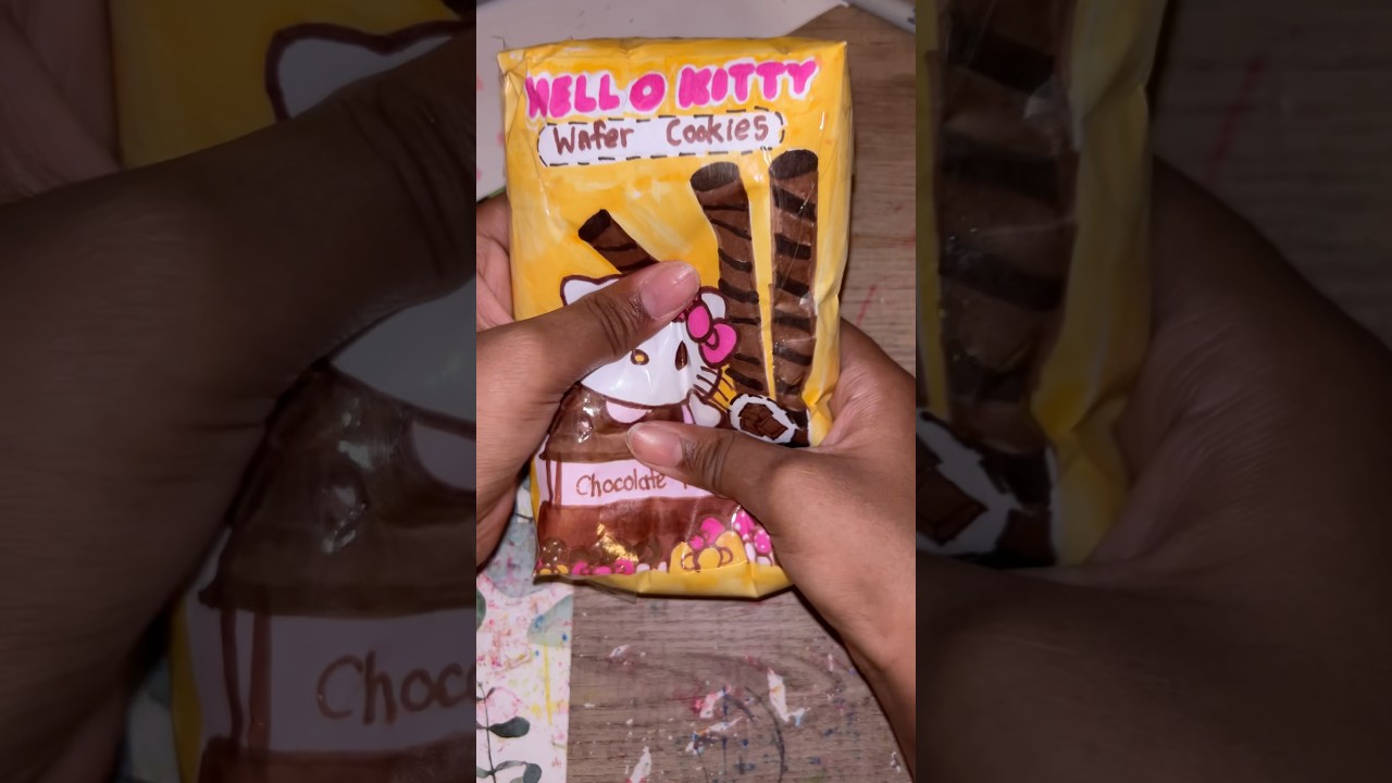 Hello Kitty Holiday Wafer Cookie Paper Squishy 🍫🎀 DIY Tutorial!