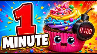 Sınıf Toplama Bombası 🧁 1 Minute Cupcake Timer Bomb 💥 | 1 Minute Visual Timer for Kids 