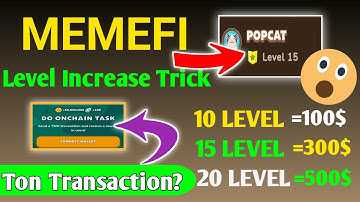 memefi level increase Trick || Memefi 15 level in 5 minutes || memefi ton Transaction?
