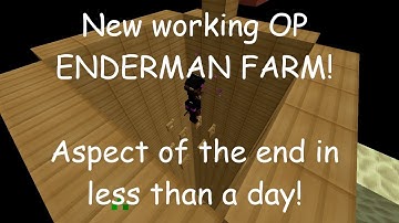 [GUIDE] NEW WORKING SUPER OP Enderman Grinder - Hypixel Skyblock (2019)