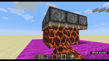 Minecraft how to put minecart hopper inside magma blocks