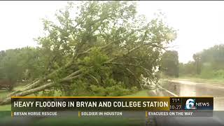 Heavy flooding in Bryan and College Station