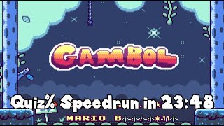 Gambol Quiz% Speedrun in 23:48 (World Record!) screenshot 1
