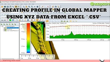 How to Create Path Profile From XYZ data using Global Mapper || #globalmapper for beginners