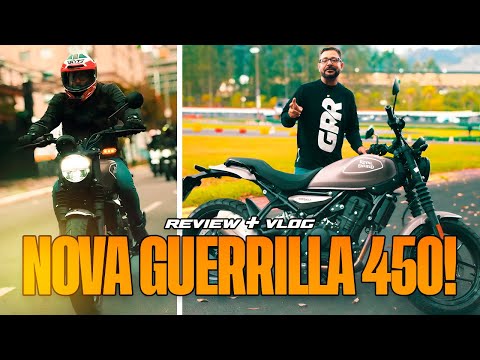 NEW GUERRILLA 450 ROYAL ENFIELD! IS THIS BIKE SURPRISING? REVIEW + VLOG - MORE MOTO PODCAST