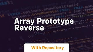 array prototype reverse