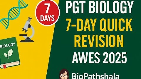 AWES ARMY SCHOOL PGT BIOLOGY, CRACK AWES PGT Biology in 7 DAYS ,AWES Army School Vacancy 2025