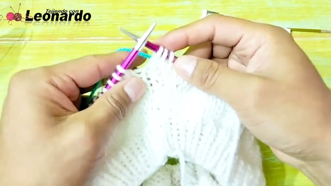 Mañanita cubre hombros dos Agujas TUTORIAL/Tejiendoconleonardo