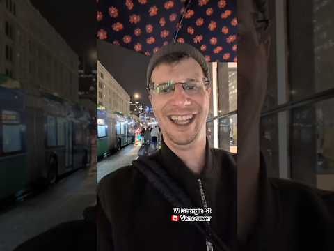 في شارع جورجيا الغربي وسط مدينة فانكوفر فانكوفر كندا استكشاف مدينة شورتات