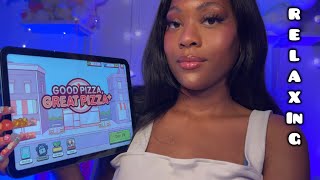 ASMR | Let’s Play Good Pizza, Great Pizza | Relaxing whispers and gentle taps