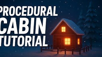 Procedural Cabin Tutorial | Cozy Winter Scene in Blender