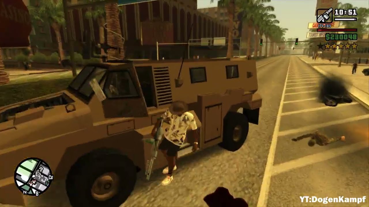 GTA San Andreas  - Las Venturas Gang Wars & Shootout + Six Star Escape