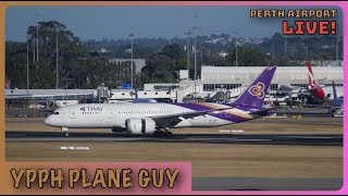 🔴🎥✈️ PERTH AIRPORT PLANE SPOTTING ACTION LIVE @ T1! W/ YPG