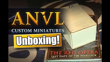 Anvl Custom Miniatures Unboxing - The Red Opera RPG Kickstarter