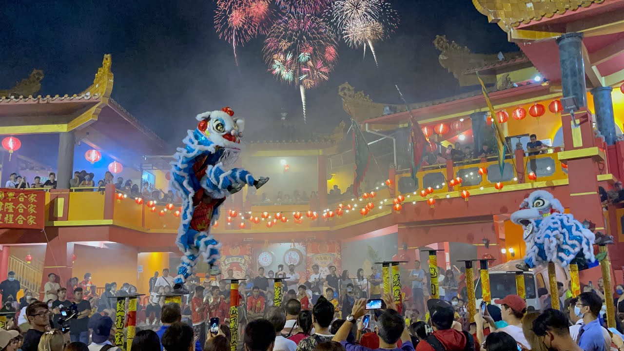 2023 Lion Dance Duo | High Pole, Firework | by Nan Shan @ Fook Tet Kung