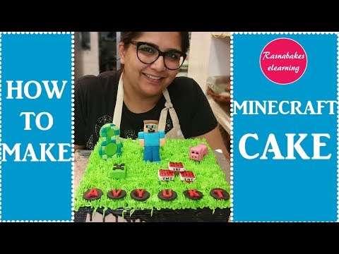 how-to-make-easy-lego-minecraft-tnt-bakery-birthday-cake-ideas-design-decorating-tutorial