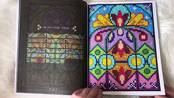 Mosaic Art Tiffany Windows Coloring Book | Sachin Sachdeva | Flip Through