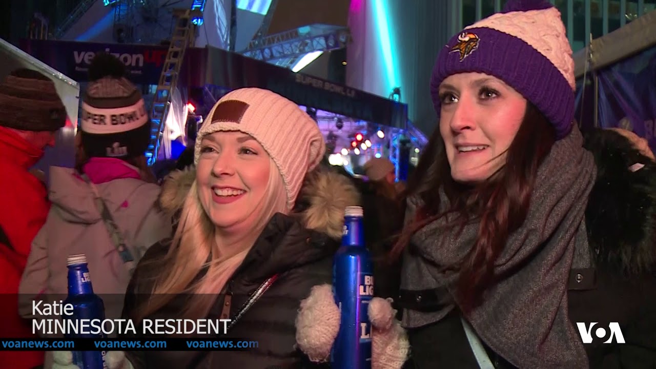 Thousands of Football Fans Party in the Streets on the Eve of the Super Bowl