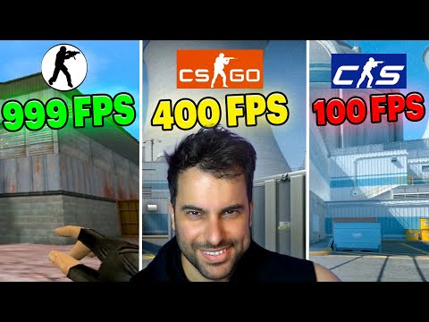 چقدر اف پی اس تو کانترهای مختلف میگیریم 😱 CS 1.6 vs CS:GO vs CS2 Nuke FPS