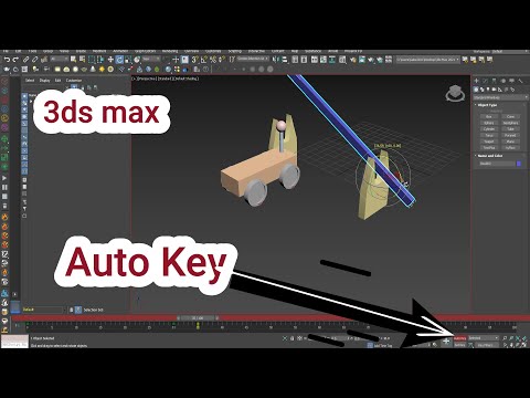 3ds max tutorial using Auto key function  in animation