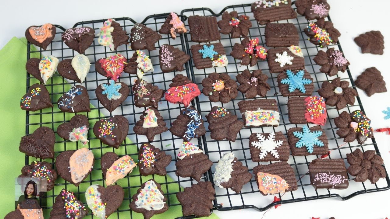 คุกกี้เนยสด!! รสช็อกโกแลต สูตรสำหรับใช้กระบอกกดคุกกี้โดยเฉพาะ