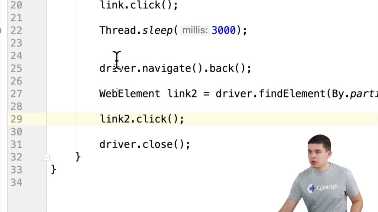 Selenium webdriver 10 find element by partial link text youtube