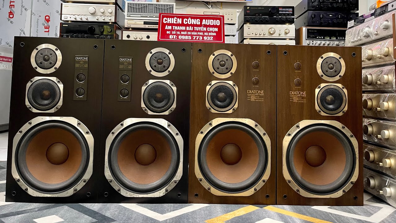Loa DIATONE DS-73D và DS-73DII.(bass32). Nghe nhạc và hát karaoke 