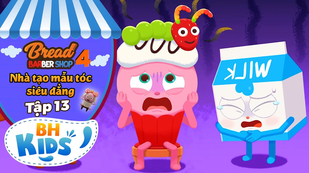 Nhà Tạo Mẫu Tóc Siêu Đẳng - Tạo Mẫu Cho Người Mẫu - Hoạt Hình BreadBarbershop EP13 SS4