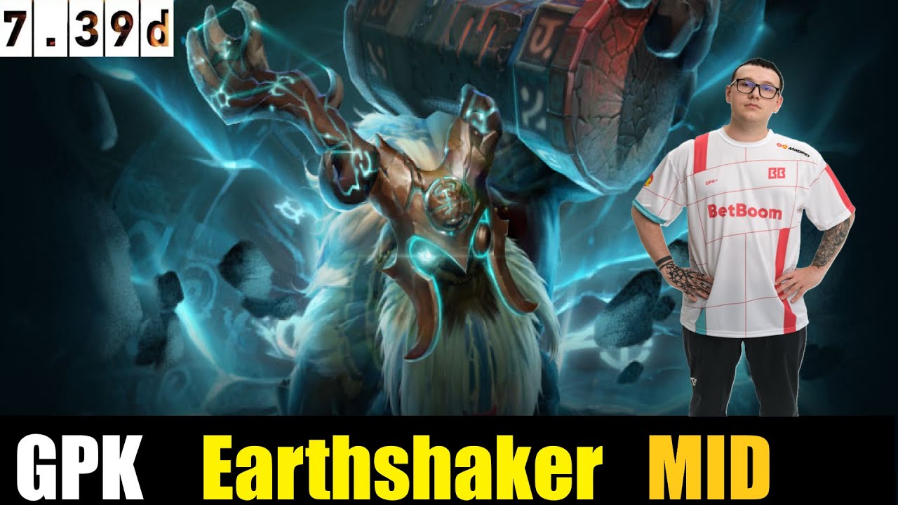 🤯 GPK[Earthshaker] MID 7.39D - DOTA 2 HIGHEST MMR MATCH