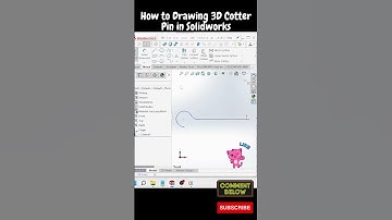 How to Drawing 3D Cotter Pin in Solidworks