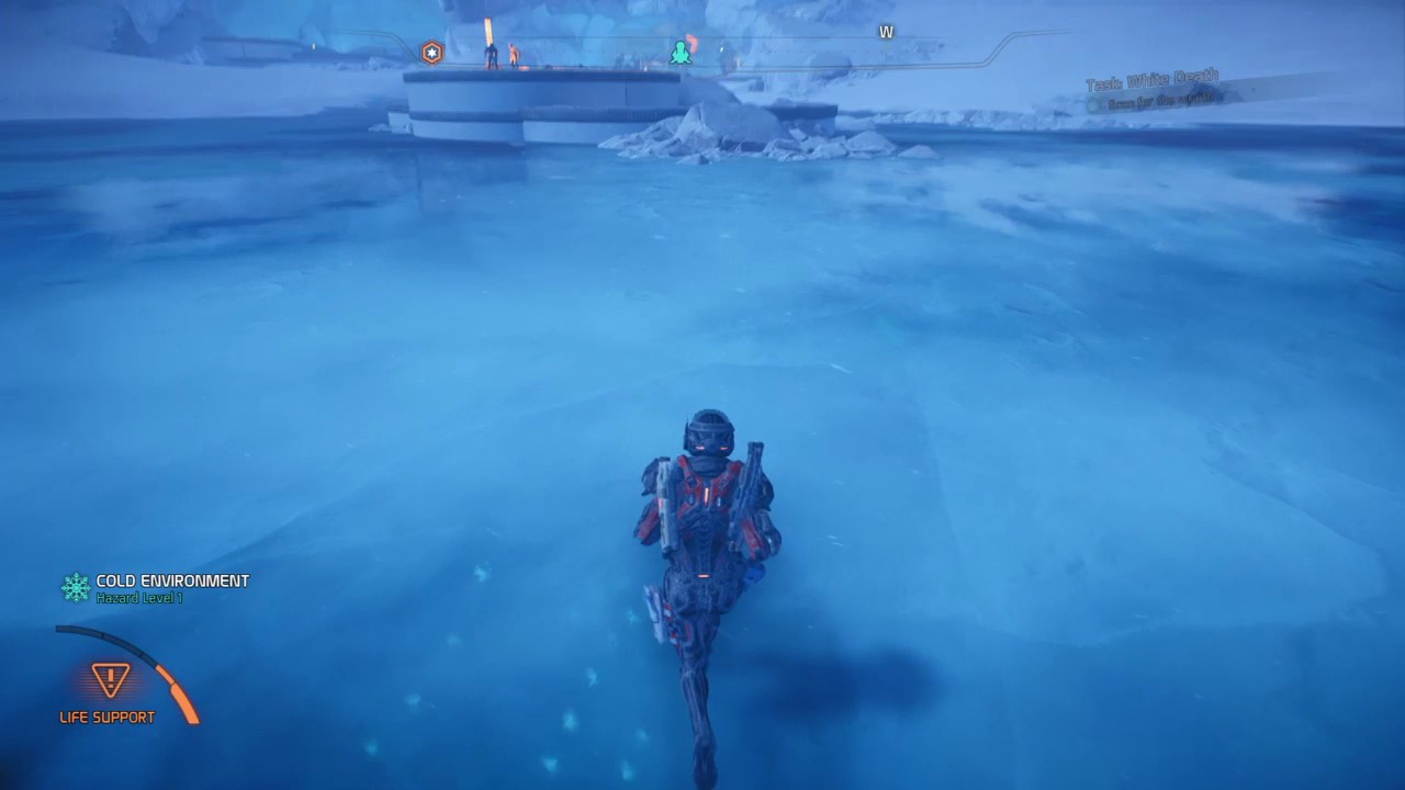 Mass Effect Andromeda: Fish? under the ice - YouTube