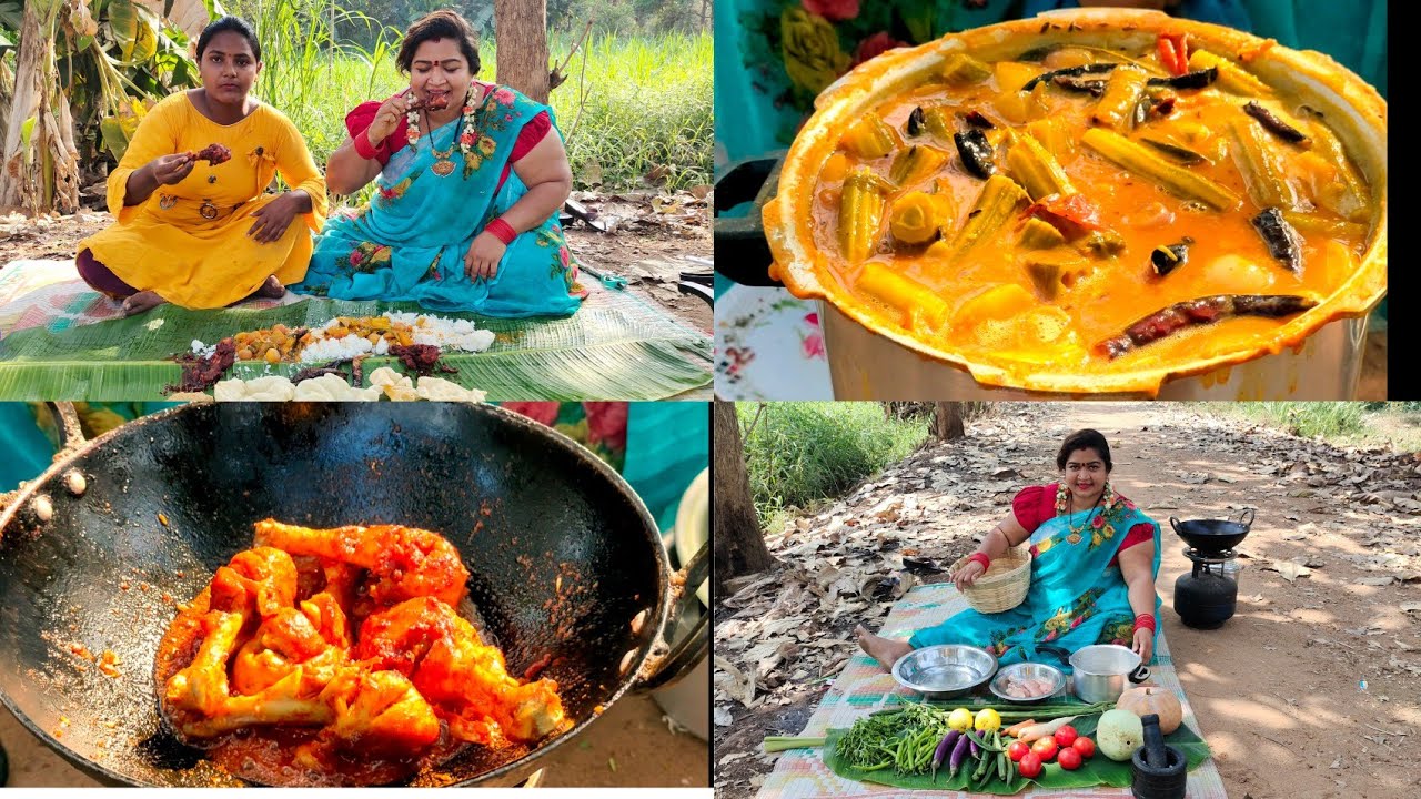 Mulakkai Sambar & Chicken leg piece fry