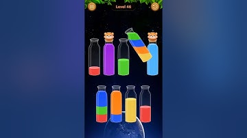 Water Sort Game Level - 46 Without Boosters | Puzzle Games #entertainment #puzzle #games