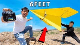 We Made Biggest Remote Control Paper Airplane - Will It Fly ?