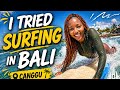 I Tried Surfing in Canggu Bali for the First Time 🏄‍♀️ (Kenyan Traveler)