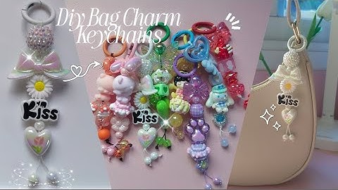 DIY Bag Charm Keychains | Keychain Ideas for beginners✨ Easy Tutorial