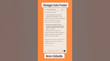 LinkedIn Automation With Custom GPT #chatgpt