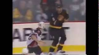 Rob Ray vs Donald Brashear, Sabres vs Canucks