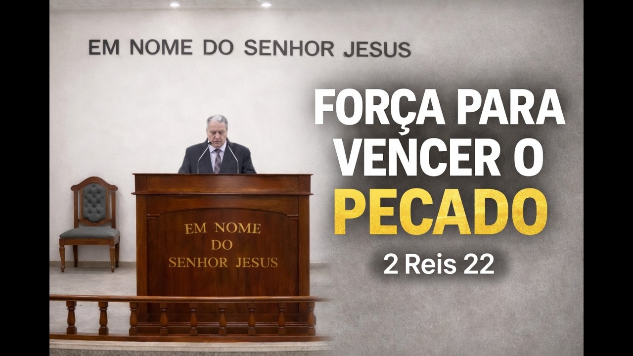 DEUS VAI TE DAR FORÇA PARA VENCER O PECADO  2 Reis CAP.22